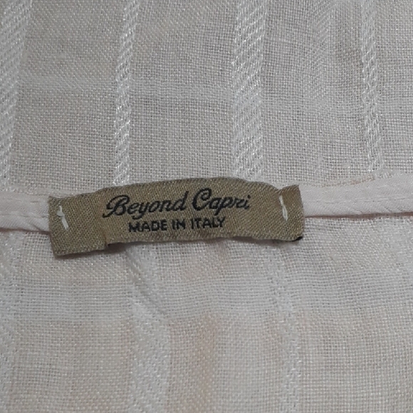 Beyond Capri Women's Linen Top One Size - Picture 6 of 7